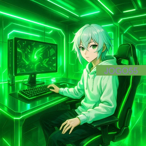Imagem promocional da JOGO55 mostrando a plataforma e suas vantagens