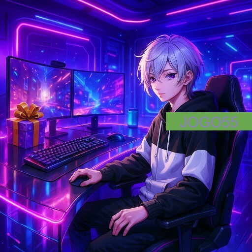 Imagem promocional da JOGO55 mostrando a plataforma e suas vantagens