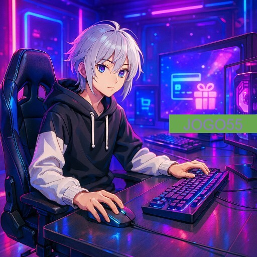Imagem promocional da JOGO55 mostrando a plataforma e suas vantagens