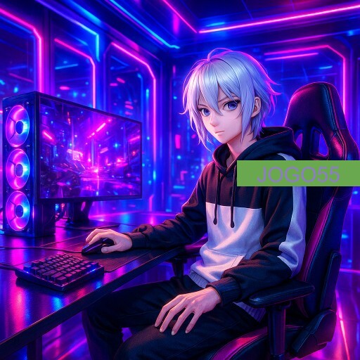 Imagem promocional da JOGO55 mostrando a plataforma e suas vantagens