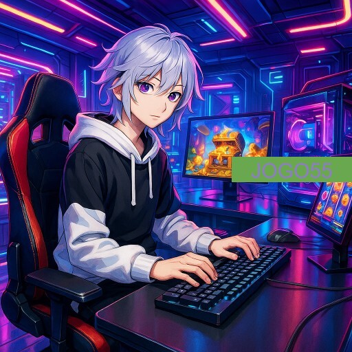 Imagem promocional da JOGO55 mostrando a plataforma e suas vantagens