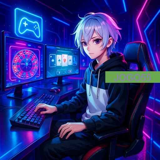 Imagem promocional da JOGO55 mostrando a plataforma e suas vantagens