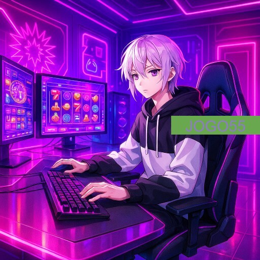Imagem promocional da JOGO55 mostrando a plataforma e suas vantagens