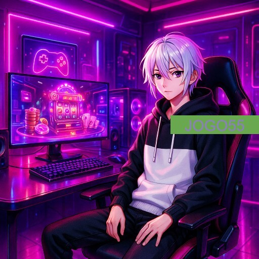 Imagem promocional da JOGO55 mostrando a plataforma e suas vantagens