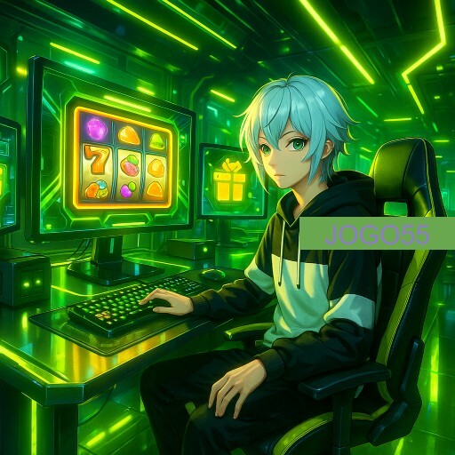 Imagem promocional da JOGO55 mostrando a plataforma e suas vantagens